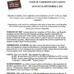 Trip to Ghana and Cameroon