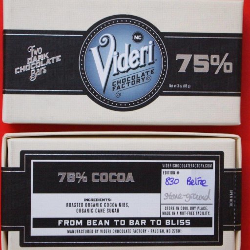 Videri Belize Stone Ground 75%