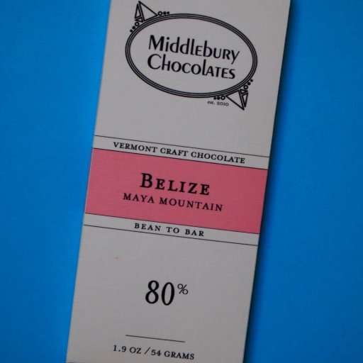 Middlebury Chocolates Belize Maya Mountain 80%