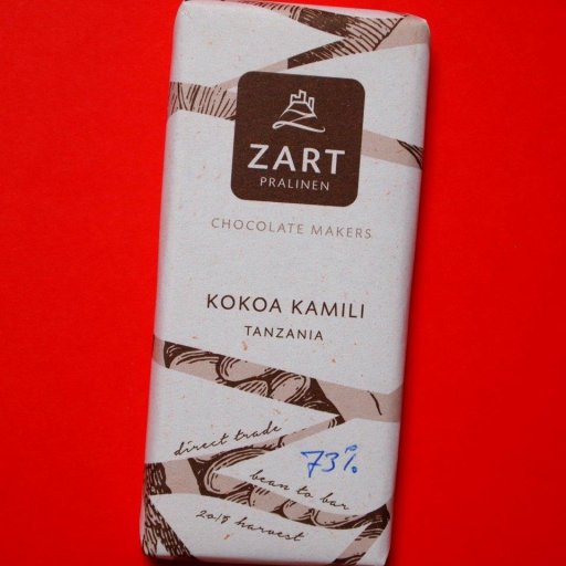 Zart Pralinen Kokoa Kamili Tanzania 73% harvest 2015