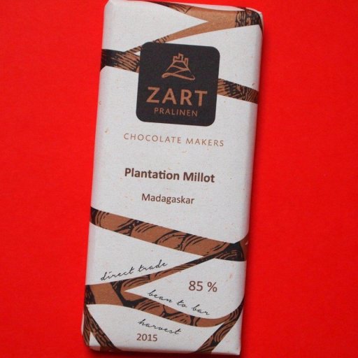 Zart Pralinen Plantation Millot Madagascar 85% harvest 2015