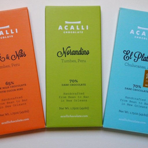 Acalli Tumbes darkmilk 65%, Tumbes dark 70% and Chulucanas 70%