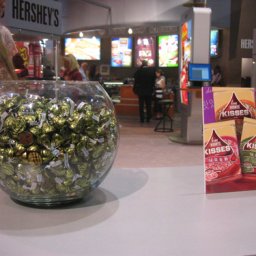 Approaching Hershey's Booth