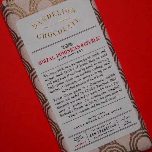 Dandelion Zorzal Dominican Republic 70%