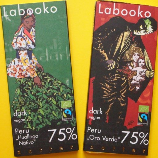 Zotter Labooko Peru Huallaga Nativo and Oro Verde 75%