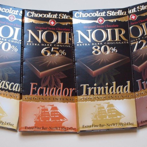 Chocolat Stella Madagascar, Ecuador, Trinidad and India