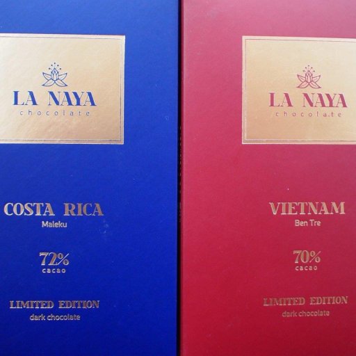 La Naya Costa Rica Maleku 72% and Vietnam Ben Tre 70%