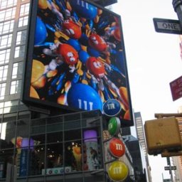 M&M World Store: Billboard