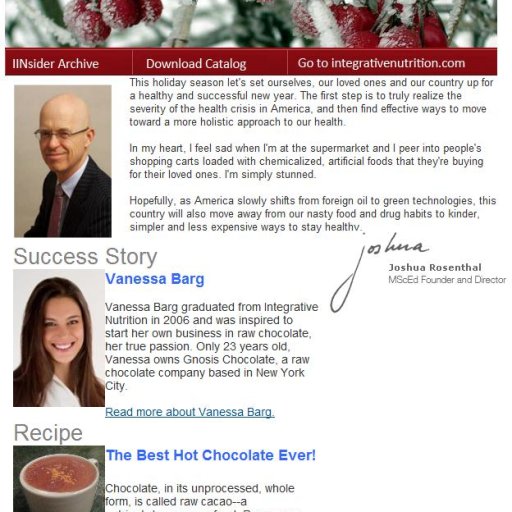 PRESS - Institute for Integrative Nutrition