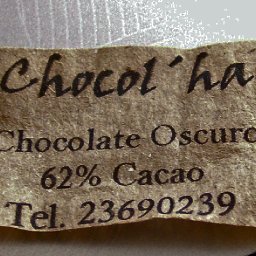 Label from Chocol 'ha