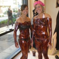 Chocolate bodies for Komen