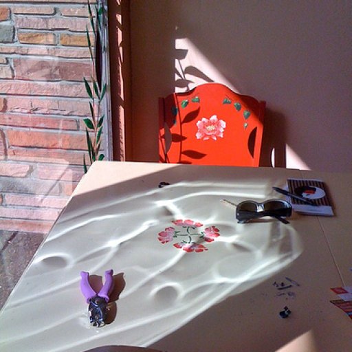 table at the front