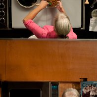Cooking away in the Viking Theatre