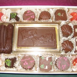 A birthday chocolate assortment