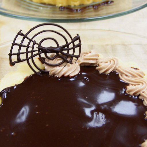 My choc. decoration on Cappachino Tart