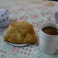 Breakfast in Trinidad - Empanada Con Queso y Chocolate