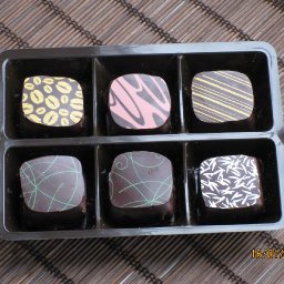 Hand crafted ganache truffles in gift box