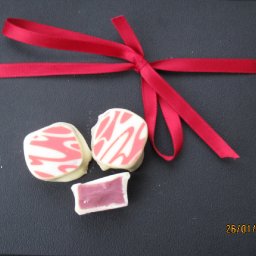 sour raspberry ganaches