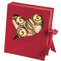 Red Open Heart Box