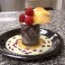 Raspberry Mousse w coconut tuille