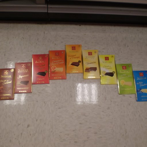 Frey's rainbow of chocolate flavors