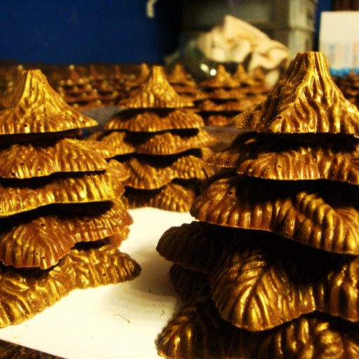 Chocolate trees! luster dusted