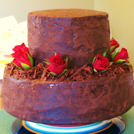 Hard ganache wedding cake