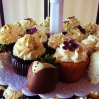 tuxedo and coconut strawberries