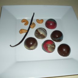 bombones frutos rojos y castañas