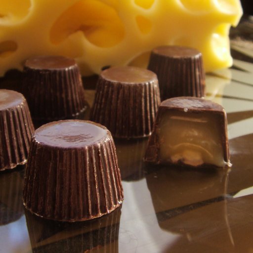 bombones de queso gruyere y miel