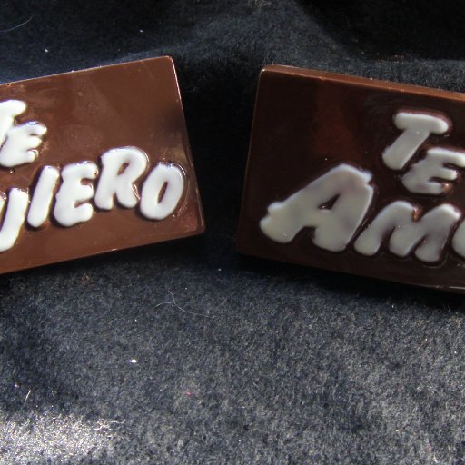 Tableta con mensaje romántico
