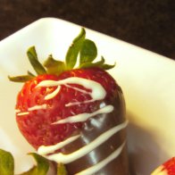 Frutas frescas bañadas