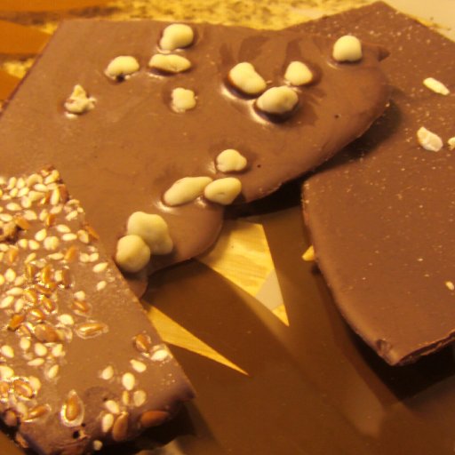 Lajas con nibs,con semillas, etc.