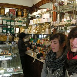 In her shop