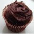 choc cupcake up close