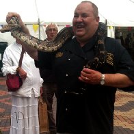 Divine chocolatier (in black)at the birmingham climate change fest