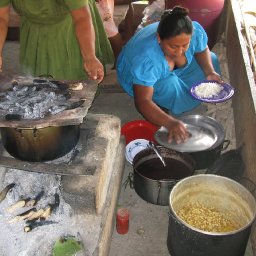 Eladio's Wife Preparing Lunch