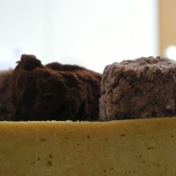 Chocolate guimauves and truffel sablé.