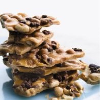 Chardonnay Wine Brittle with Caramelized Cocoa Nibs