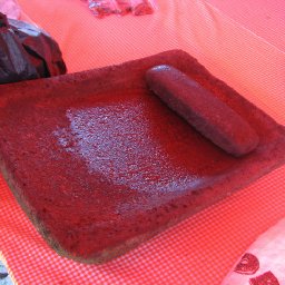 A Metate with its Mano