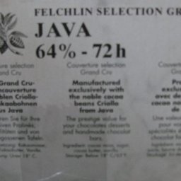Another Felchlin Grand Cru - from Java