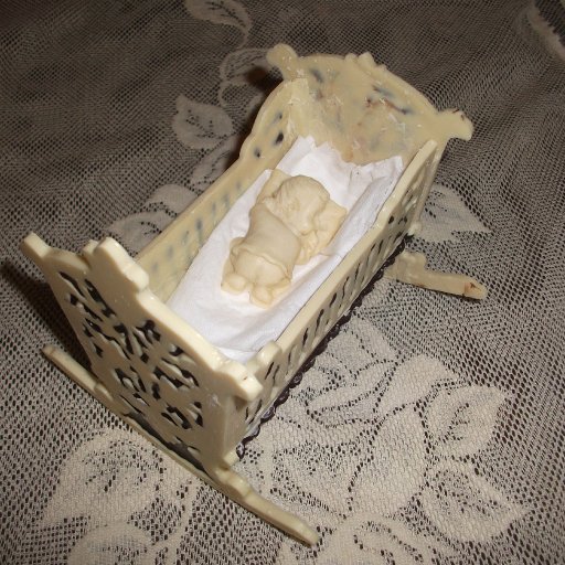 white chocolate cradle