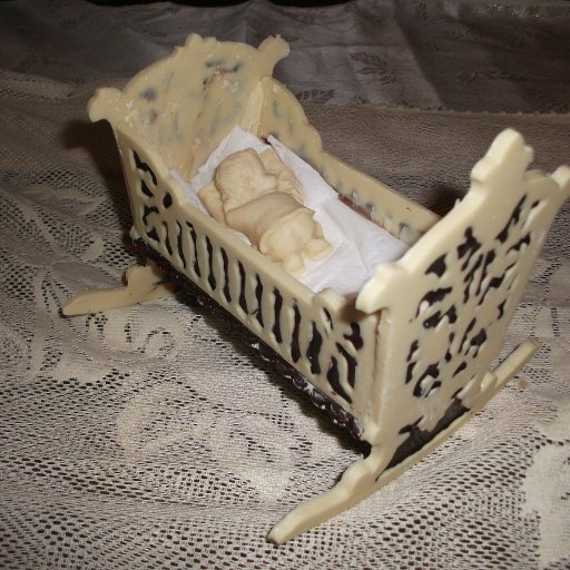 white chocolate cradle