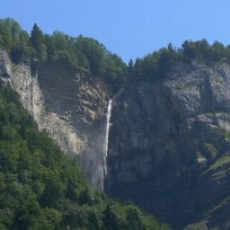 A waterfall in Muothatal