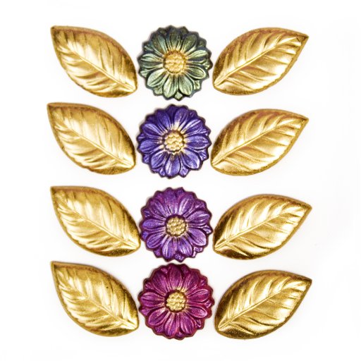 Gerbers & gold leaves