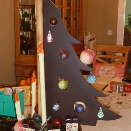 A Christmas tree of chocolate