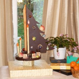 A Christmas tree of chocolate