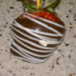 Milk Chocolate w White chocolate drizzle