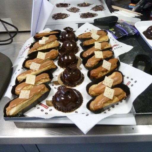 Chocolate patisserie course at Academy of Callebaut. Banbury, UK