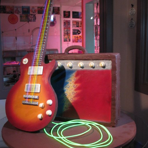 chocolate guitar and amp...